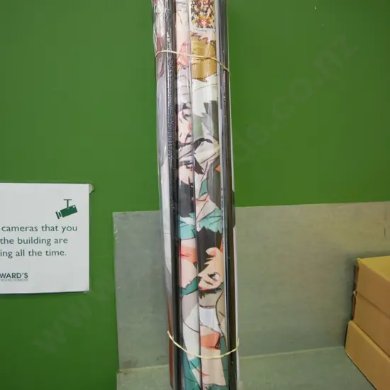 bundle of 10 wall hanging prints on scrolls