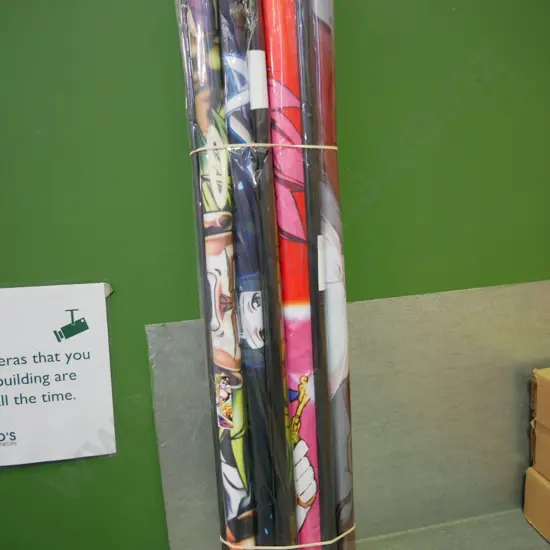 bundle of 10 wall hanging prints on scrolls