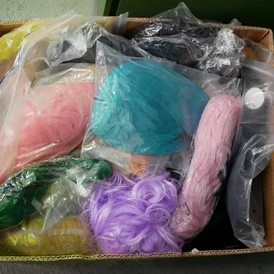 box of wigs