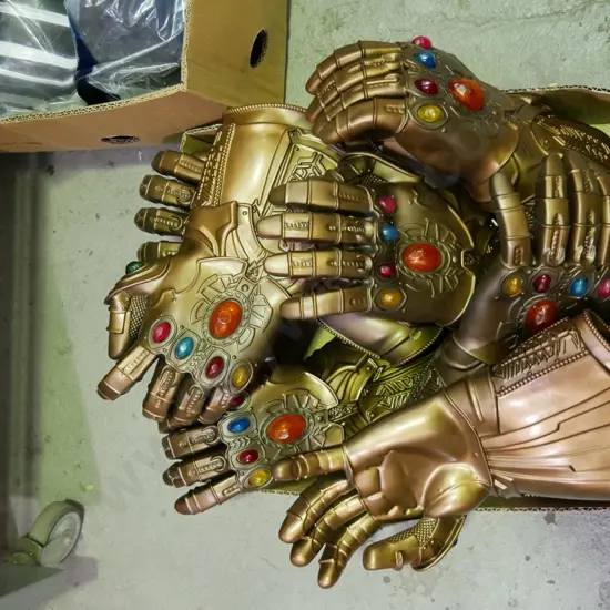 Box of Avengers Infinity gauntlets