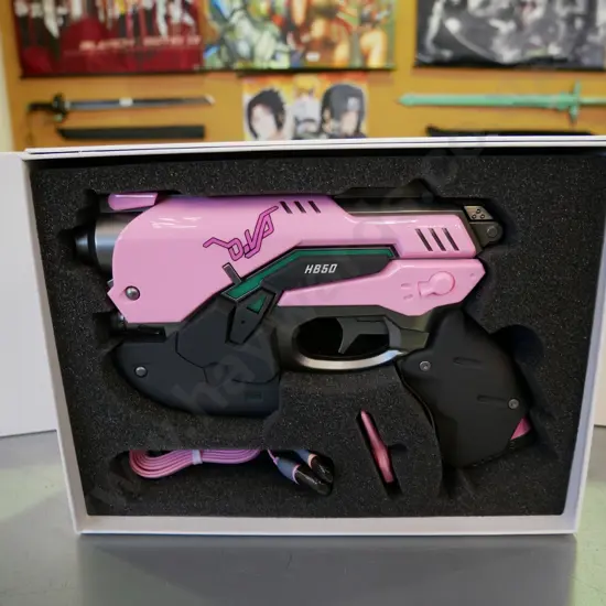 3 x Overwatch pink DVA power bank light guns