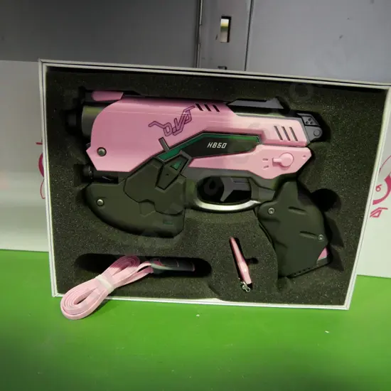 3 x Overwatch pink DVA power bank light guns