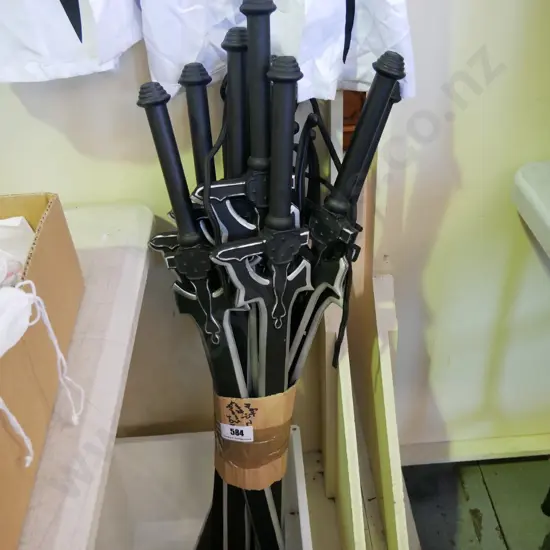 assorted costumes on hangers