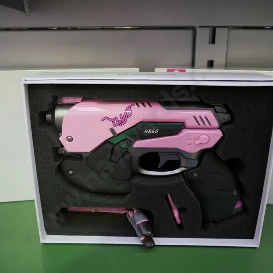 3 x Overwatch pink DVA power bank light guns