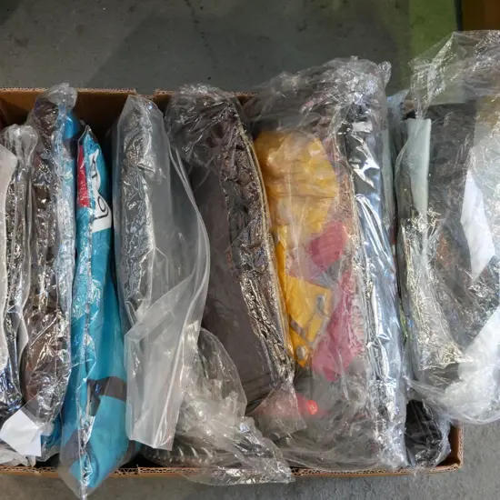 box of unopened costumes