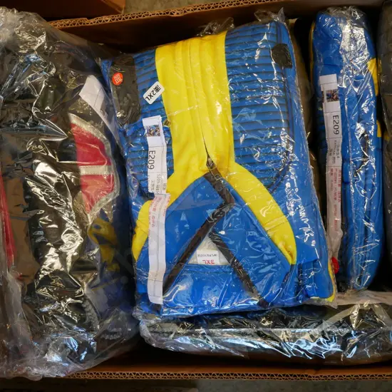 box of unopened costumes