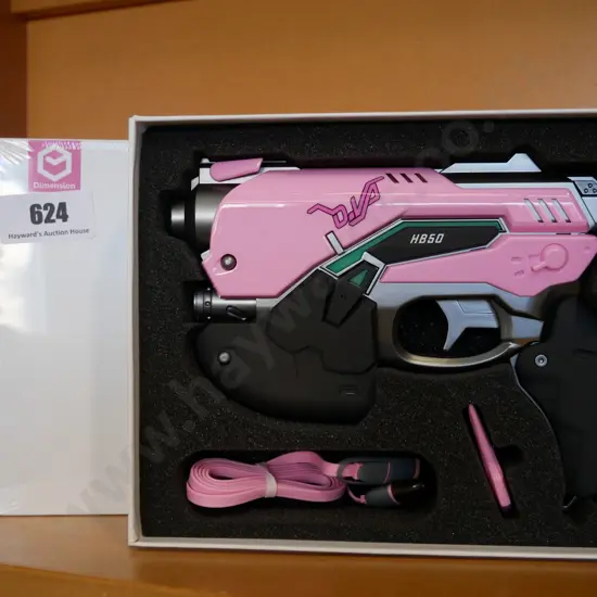 3 x Overwatch pink DVA power bank light guns