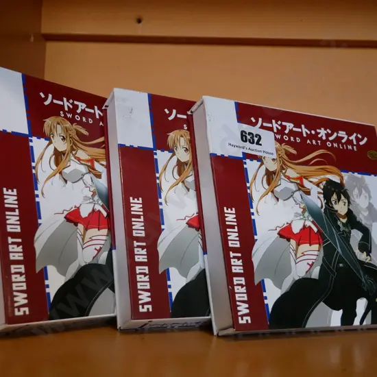 3 boxes Sword Art Online miniature sword sets