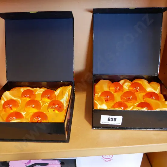 2 boxes Dragon Ball Z crystal balls