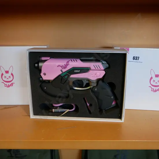 3 x Overwatch pink DVA power bank light guns