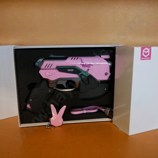 3 x Overwatch pink DVA power bank light guns
