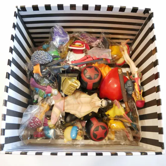box of figurines