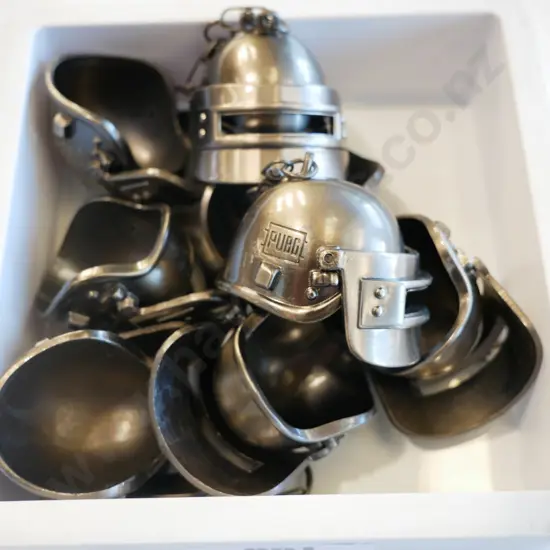 metal visor helmet key rings