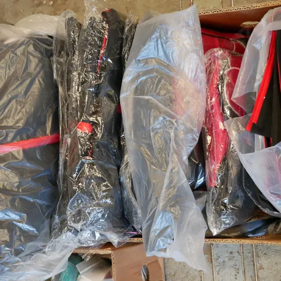 box of unopened costumes