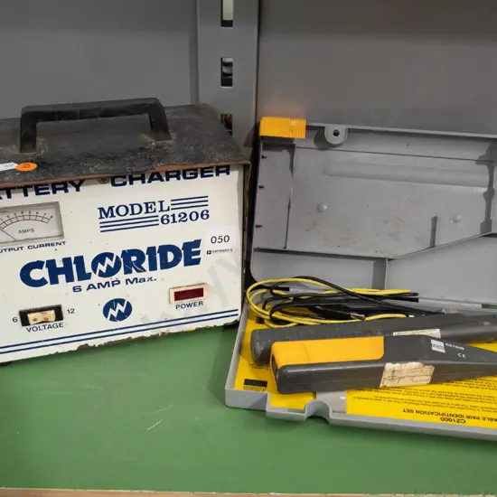 Battery charger & cased cable pair identification set