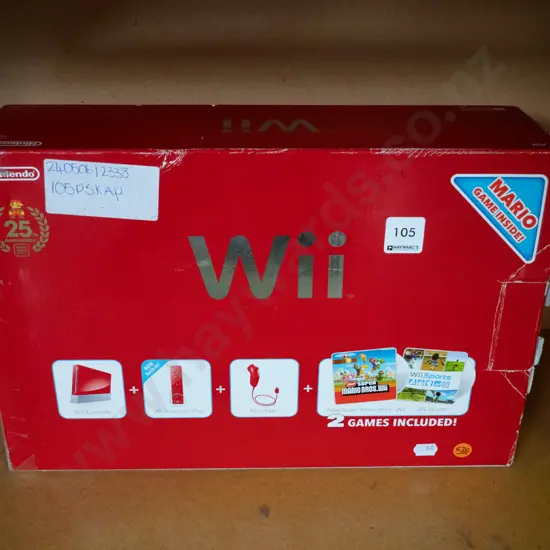 Nintendo Wii in red box 