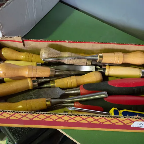 chisels and screwdriver