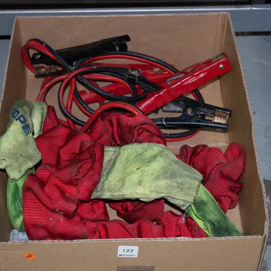 Box load strops & jumper leads.