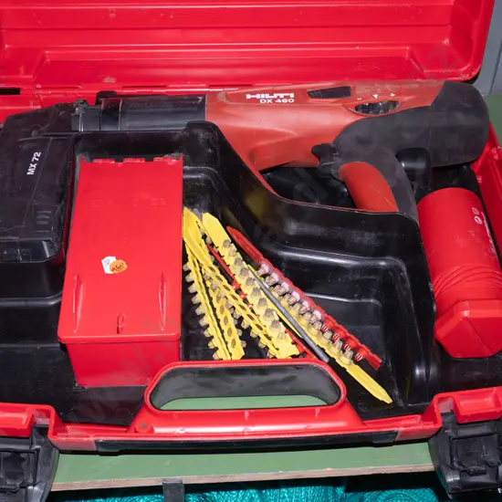 Cased Hilti MX72 actuated fastening nailer