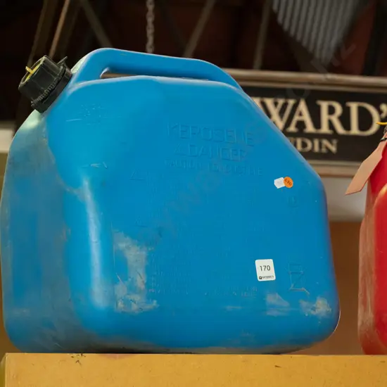 blue 20L petrol container- empty 