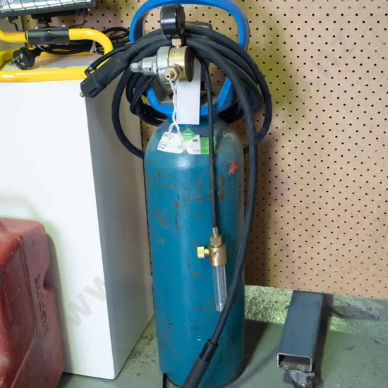 part tig welder and gas bottle