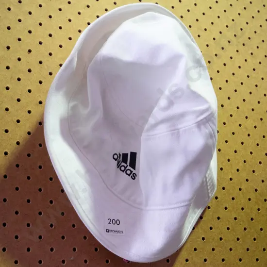White Adidas hat 