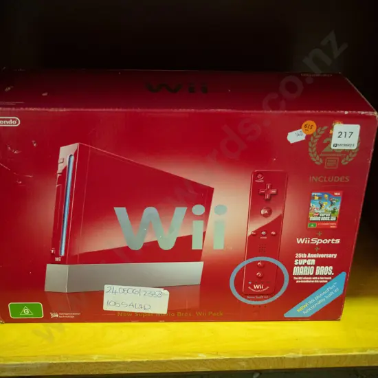 Nintendo Wii (new super marios bros) - red box 