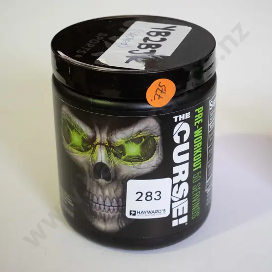 Black container powder - Green Apple (Pre-workout) 
