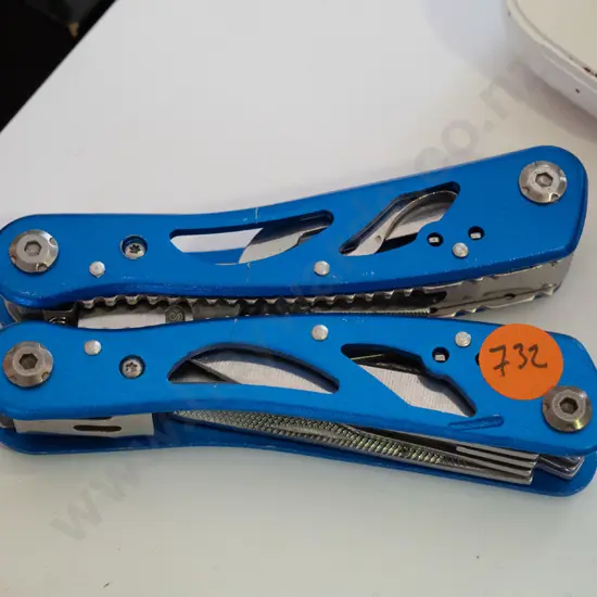 blue folding multi-tool
