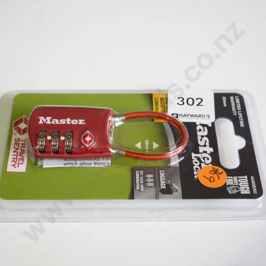 Master lock red padlock 