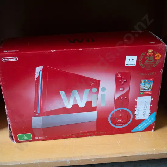Nintendo Wii (new super marios bros) - red box