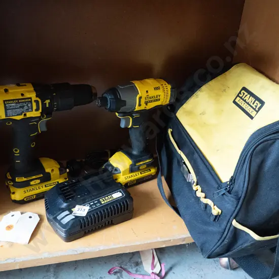 Stanley Fatmax inpact driver, drill, charger & bag