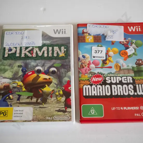 games - Pikmin, Super Mario Bros - Wii games