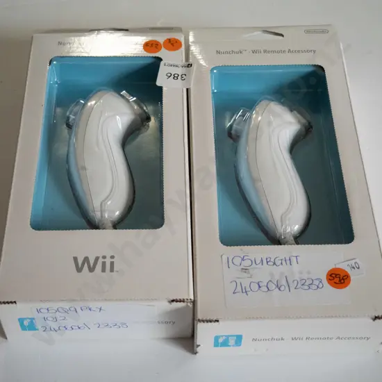 2x Nunchuck Wii remote accessories
