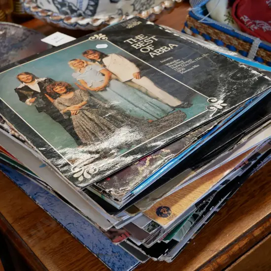 LPs, Abba, The Beatles, Andy Gibb etc