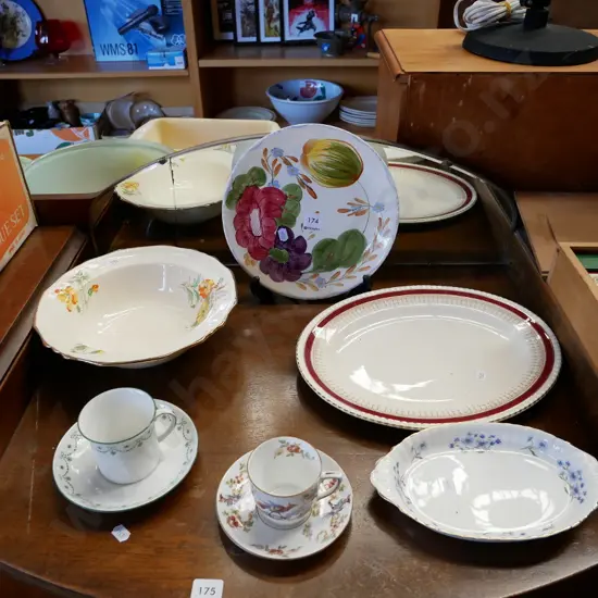 cups, saucers, plates and bowls