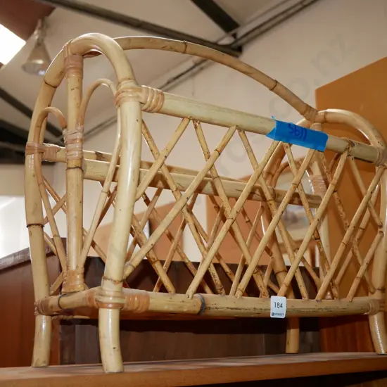 bamboo magazine rack