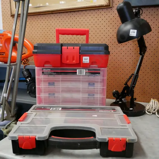 2 x plastic organisers