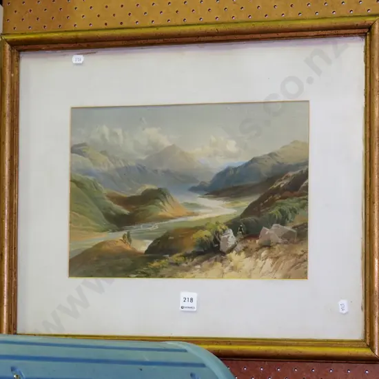 framed print - mountain pass