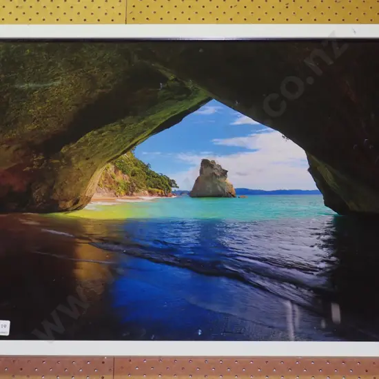 framed poster print - seacave