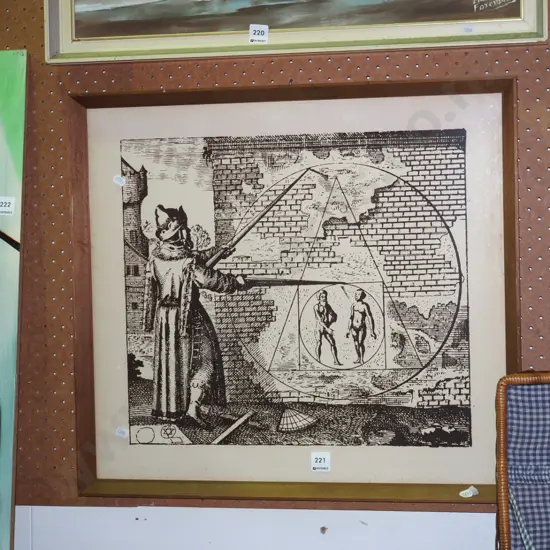 framed Masonic Lodge print