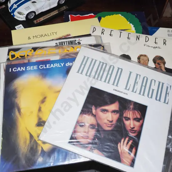 LPs Human League, Deborah Harry, Eurythmics etc