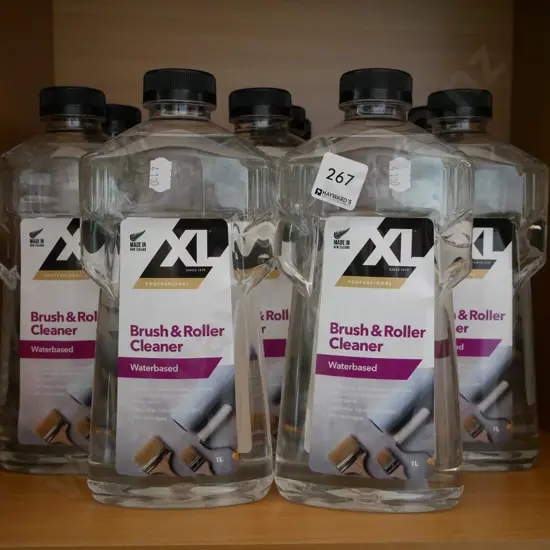 11 bottles of water based brush and roller cleaner