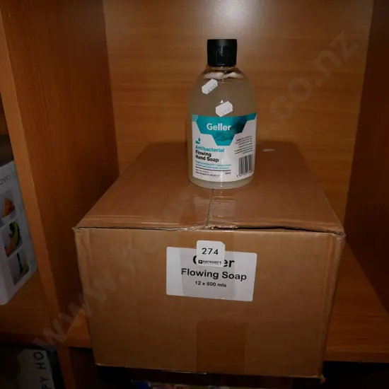 box; Geller antibacterial soap