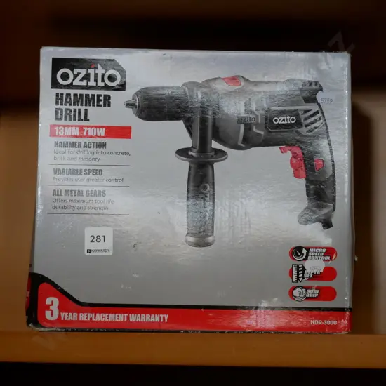 Ozito corded hammer drill