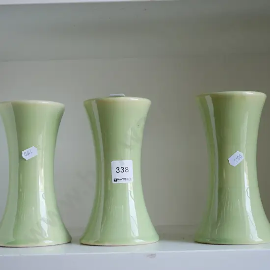 3 x Otago Horticultural Society vases