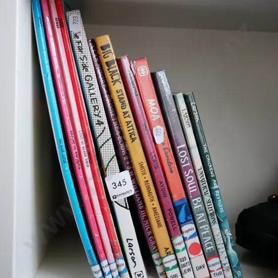 various comic books and graphic novels