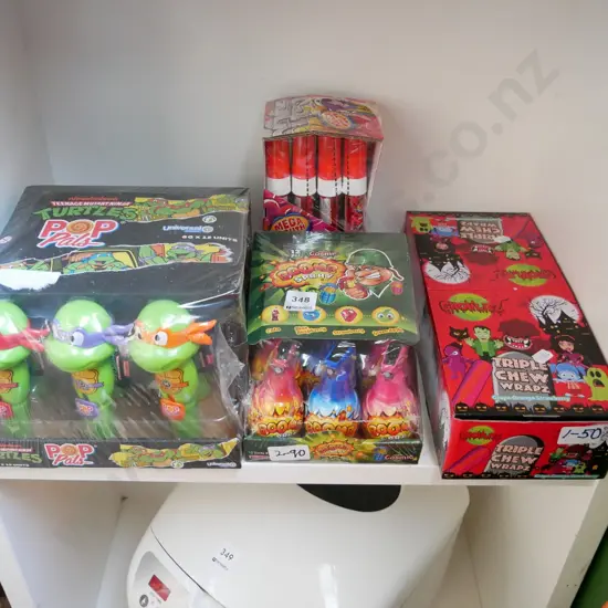 4 boxes of confectionery