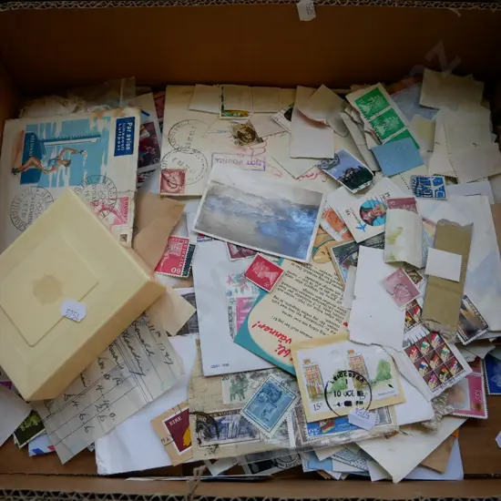 box of stamps