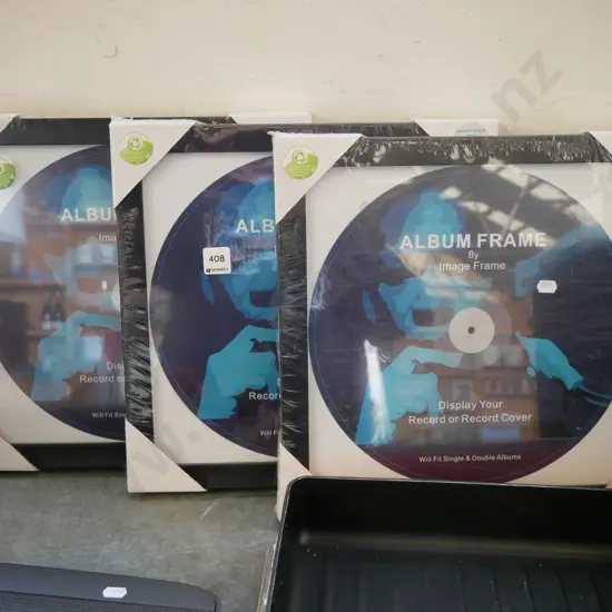 3 record cover photo frames